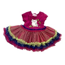 Bonnie Baby Girls Infant Baby Size 18 months Tutu Dress Pink Purple Yell... - $29.69