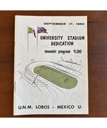 1960, Sept 17th UNM Lobos University Stadium Dedication Souvenir Program - $64.34