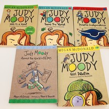 Lot of 5 Judy Moody Paperback Books 1,3,6,7,9 by Megan McDonald Peter Re... - £9.61 GBP