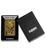 Zippo The Sun Tarot Card Design Brown Windproof Lighter - $33.20