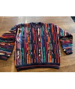 Vintage Cotton Traders 3D Textured Cotton Chunky Knit 90s Sweater 2xl - $103.95