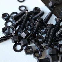 20 x Black Countersunk Screws Polypropylene (PP) Plastic Nuts and Bolts,... - $17.14