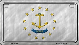 Rhode Island State Flag Metal Novelty Motorcycle License Plate - £15.18 GBP