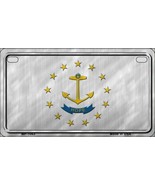 Rhode Island State Flag Metal Novelty Motorcycle License Plate - £15.14 GBP