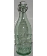 Vintage Green Modern Bottling Co New York NY Glass Bottle w/Stopper Wire... - £22.45 GBP