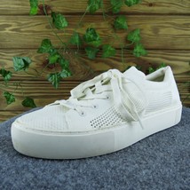 UGG  Women Sneaker Shoes White Fabric Lace Up Size 9.5 Medium - £27.83 GBP