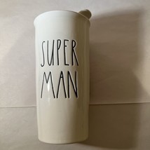 Rae Dunn by Magenta Coffee Travel Mug w Lid SUPER MAN Dad Cup - $15.50