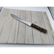 Chef Stainless Steel 8” Blade Slicing Knife Wood Handle 12 1/2&quot; - £7.91 GBP