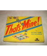 Vintage 1945 That&#39;s Mine Children&#39;s picture memory game Educational lear... - $561.98 MXN