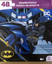 DC COMICS Jigsaw BATMAN Comic Superhero 48 pc. shaped PUZZLE Silhouette NEW - $9.85