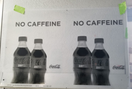 Coca Cola Zero Coke Preproduction Advertising Art Work Bottles No Caffei... - $28.45