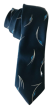 Pierre Cardin Men&#39;s Tie Necktie Classic Navy Blue with Whimsical Designs - £9.94 GBP