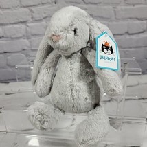 Jellycat Small Bashful Grey Bunny Rabbit 8&quot; Plush with tag  - £15.81 GBP