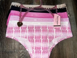 Juicy Couture ~ Women&#39;s Hipster Underwear Panties Cotton Blend 5-Pair (A... - $29.70