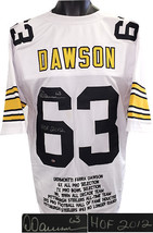 Dermontti Dawson signed White TB Custom Stitched Pro Style Football Jersey #63 H - $88.95