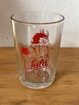 Vintage Betty Boop Lulu Soda GLASS drinkware mexican advertising from 50... - $56.09