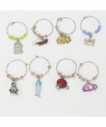 Handcrafted Wine Glass Charm Drink Markers CAT Theme Lot of 8 - $11.75