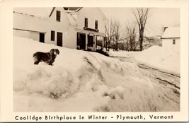 Coolidge Birthplace In Winter Plymouth Vermont Postcard Unposted - £7.47 GBP