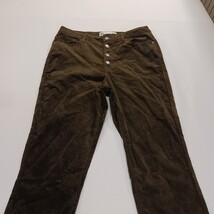 RSQ Jeans Manhattan High Rise Corduroy Pants Brown Pockets Women’s Size 11/W30 image 13