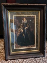 Antique Print &quot;Portrait Of Marchesa Balbi&quot;From Van Dyck Framed Painting - £7.98 GBP