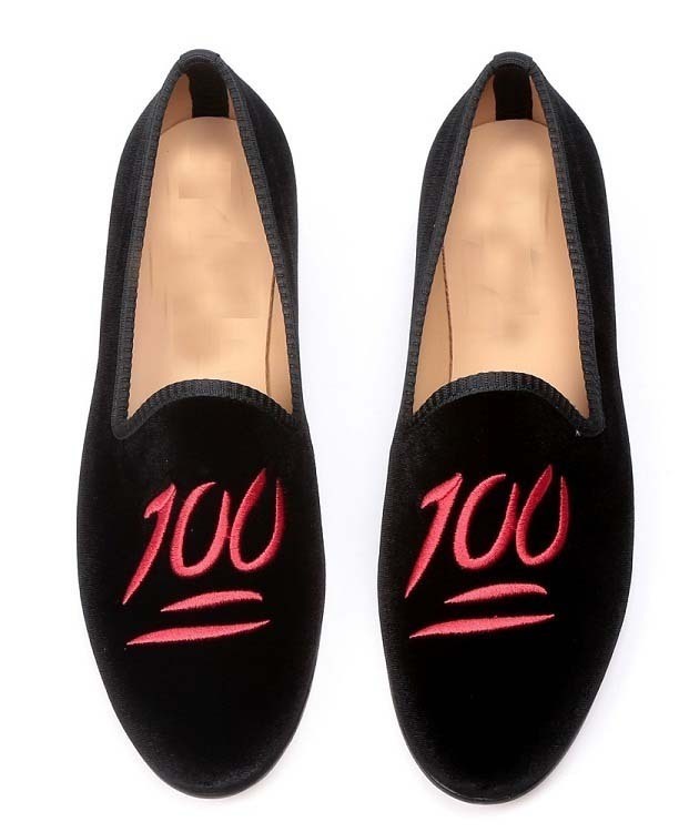 NEW Mens black velvet loafer 100 embroidered slippers, Handmade Mens velvet shoe