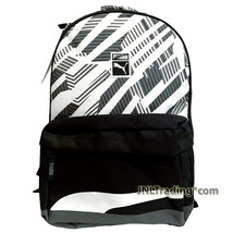 PUMA ARCHPRINT Grey Backpack with 2 Compartments, 2 Side Pockets & Base Padding - $49.99