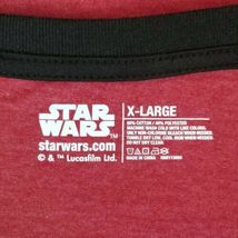 Star Wars T-Shirt Rule The Galaxy Red & Black Jersey Tshirt XL Men's Sizing Tee image 5