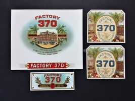 Lot Antique 4pc Factory 370 Cigar Box Label Oneida Ny Powell Goldstein Embossed - £23.05 GBP
