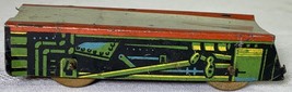 Vintage Tin Litho 4 wheel flat train car - $181.99 MXN