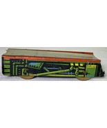 Vintage Tin Litho 4 wheel flat train car - $13.47 CAD