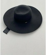 Armani Exchange Wool Felt Floppy Classic Hat Black - $120.39 CAD