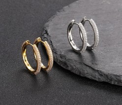 Round Shape Earring  Round Earring  Round Hip Hop Jewelry  - £102.29 GBP