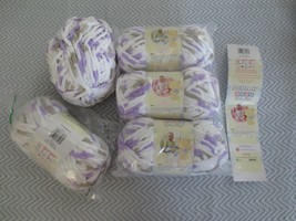 5 - 3.5 Oz. Bernat Polyester Little Lilac Dove Super Bulky 6 Yarn - 72 Yds. Ea. - £17.65 GBP