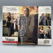 UNCUT Vintage Sewing PATTERN Vogue Career Wardrobe 2920, Tamotsu Easy 19... - $18.39