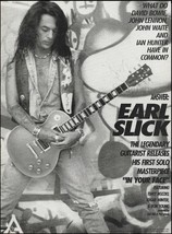 Earl Slick 1991 In Your Face album ad Metal Blade Records advertisement ... - £3.36 GBP