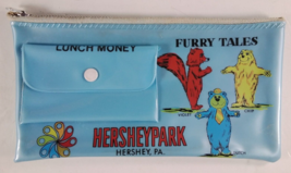 Vtg HersheyPark Hershey, PA Furry Tales 1970&#39;s Lunch Money Zipper Pencil Pouch - £7.78 GBP