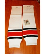 Justin Williams 14 Philadelphia Flyers Game Worn Hand Autographed Socks ... - £148.89 GBP