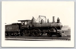 RPPC B&amp;M Boston And Maine Locomotive 638 Railroad Train Real Photo Postcard W28 - £11.95 GBP