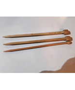 TAKUMI Wood Knitting Needles 2 Size 13/ 9mm &#39;CLOVER&#39; 9&quot; Long and one 10.... - £8.51 GBP