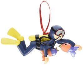 Scuba Diver Dive Diving Boy Male Personalized Christmas Ornament Gift Present - $19.28