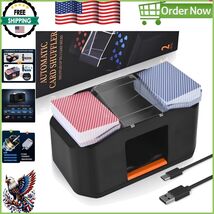 Dual-Deck Card Shuffler with Rechargeable 2000mAh Battery - For All Card... - $83.61 CAD