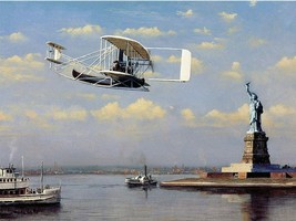 A Wright to Liberty 500 Pc Puzzle Brothers Flight New York Statue Liberty New - £12.42 GBP