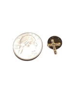 Vintage Gold Tone and Jewels Cross Pin Brooch - €3,10 EUR