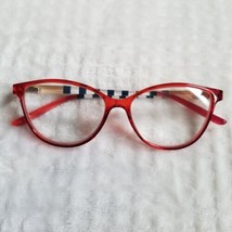 Icueyewear Women +3.00 Red/Blue/Tan Stylish Reading Glasses 50-15-138mm - $14.85