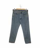 Levis 505 Mens Rigid Denim Straight Jeans Light Wash Blue 34 x 29 - $40.60 CAD