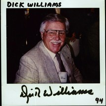 DICK WILLIAMS POLAROID PHOTO SIGNED VERY RARE - £78.21 GBP