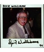 DICK WILLIAMS POLAROID PHOTO SIGNED VERY RARE - $1,903.76 MXN