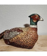Ring-Necked Pheasant 3-D Plush Hand Made Decor Large Realistic Bird Beau... - €16,66 EUR