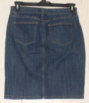 Excellent Womens Talbots Five Pocket Denim Skirt Size 4P - No Slits! - £29.22 GBP