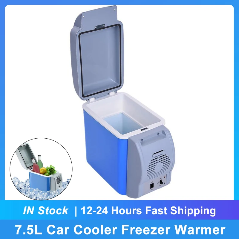 7.5L Car Cooler Freezer Warmer Portable Mini Warming And Cooling Car Vehicle - £63.87 GBP+